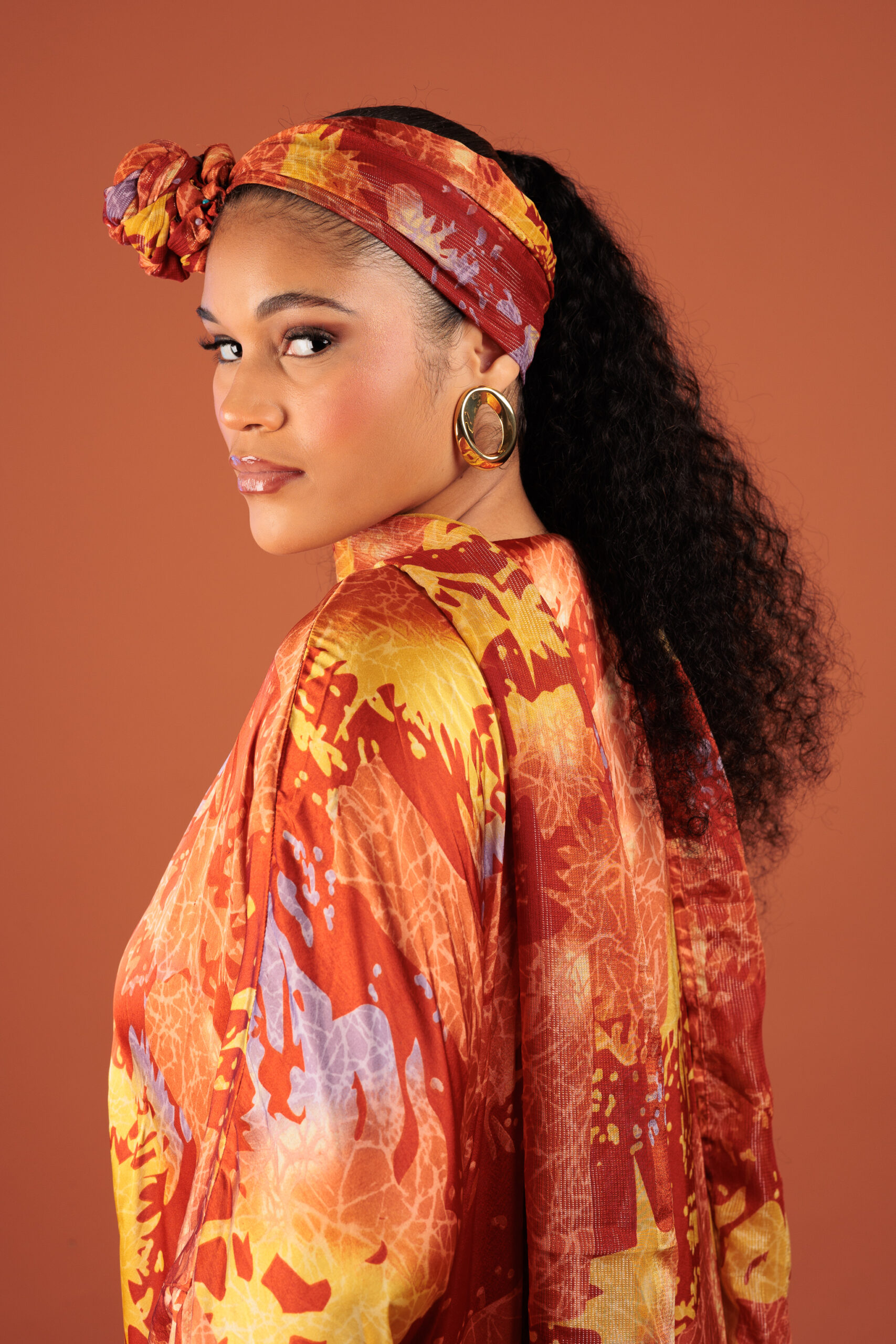 Kaftan Ayan - Orange - Image 3